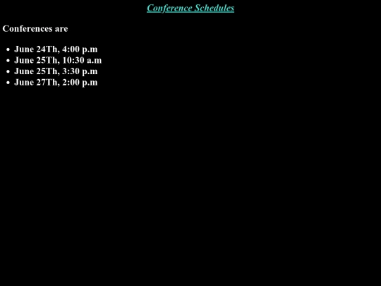 conferences screenshot
