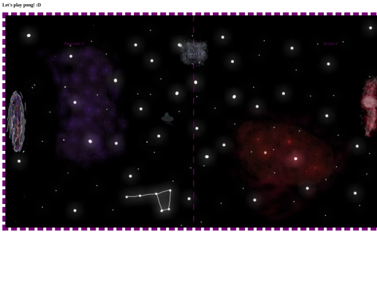 Pong Game/Space_Pong screenshot