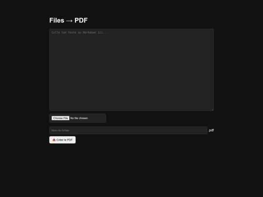 FilesToPDF screenshot