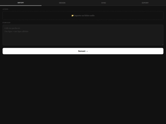 lyrics/Lyrics screenshot