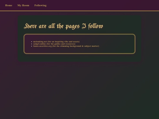 pages/following screenshot
