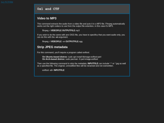 cli screenshot