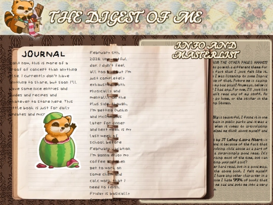journal screenshot