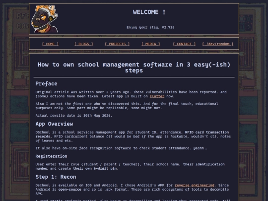 blog/school-management screenshot