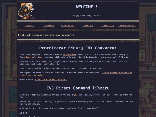 projects screenshot
