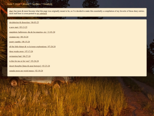 blog screenshot