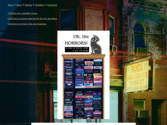 zines-etc/horrors screenshot
