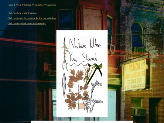 zines-etc/nature screenshot