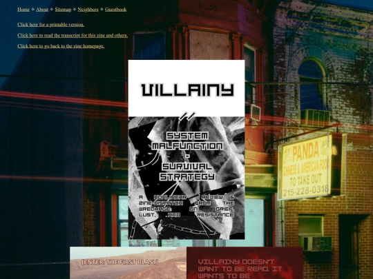 zines-etc/villainy screenshot