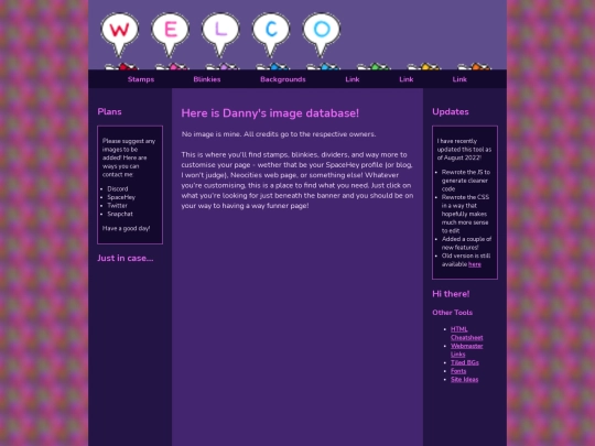images/homepage screenshot