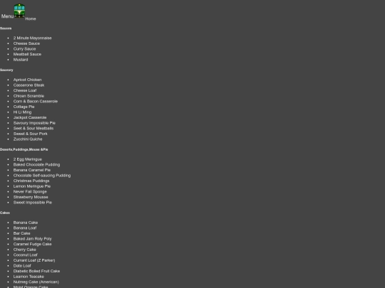 recipeBook screenshot