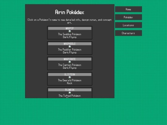 dex/menu screenshot