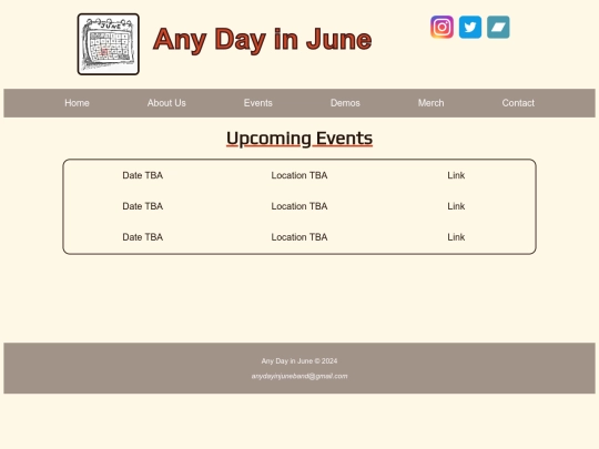 events screenshot