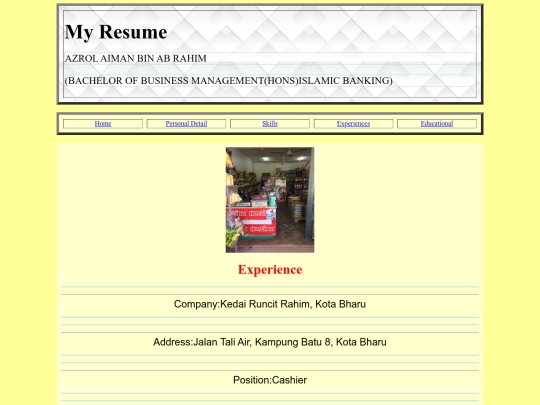 experiences screenshot