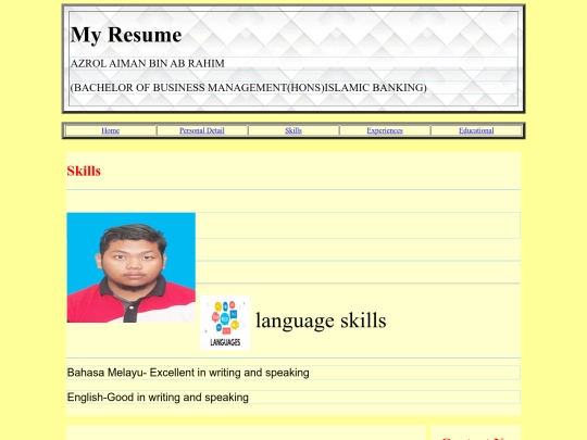 skills screenshot