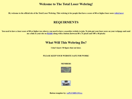 loserwebring screenshot