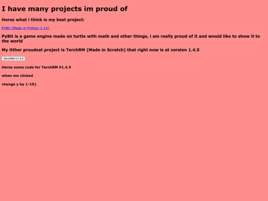 projects screenshot