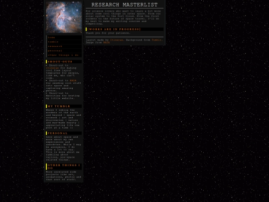 RESEARCH screenshot