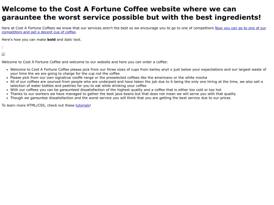 coffee shop/coffeeshop screenshot
