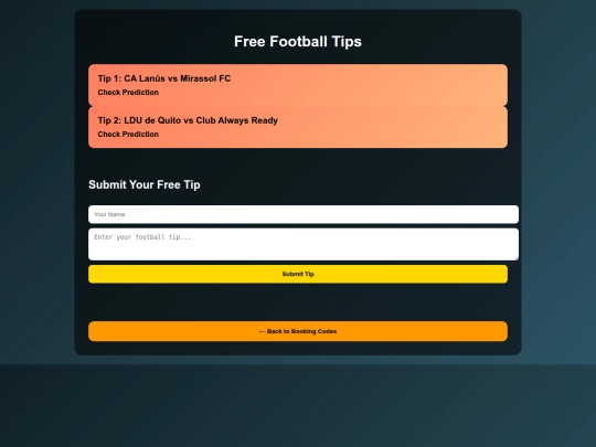 footbaltips screenshot