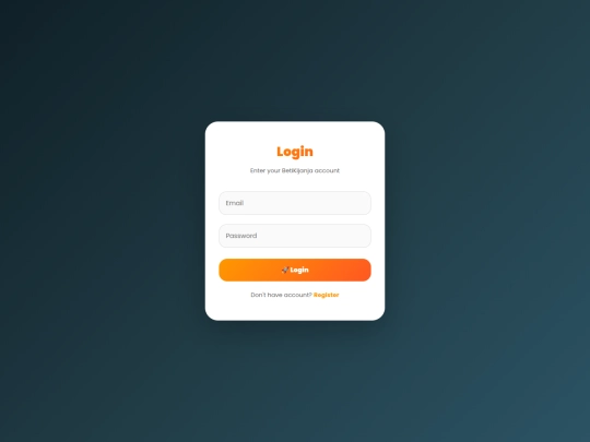 login screenshot