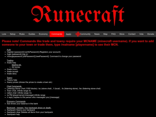 commands screenshot