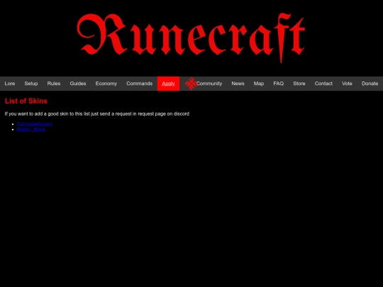 skins screenshot