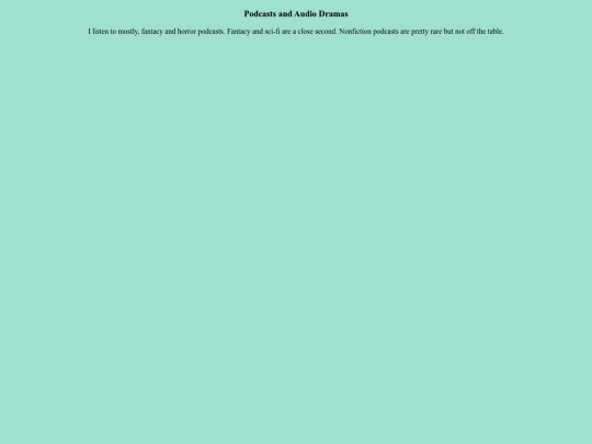 Podcasts screenshot
