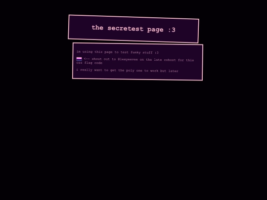 secretpage screenshot