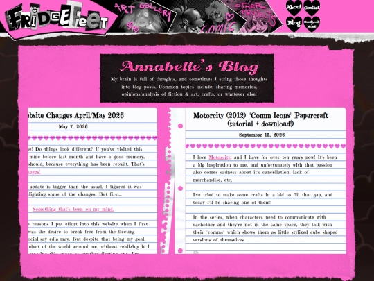 blog/home screenshot