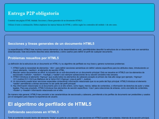 SeccionesylneasgeneralesdeundocumentoHTML5 screenshot
