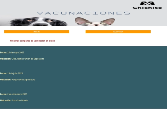 Veterinaria celu/Campañas screenshot