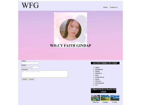 contact us screenshot