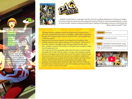 log/p4g screenshot
