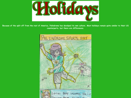 extra/holidays screenshot