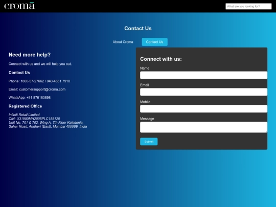 contact screenshot