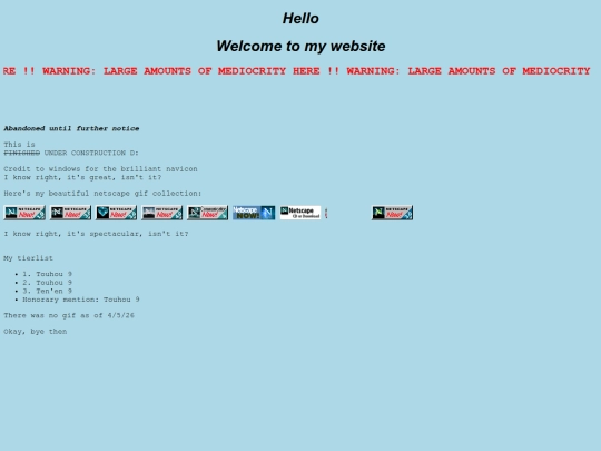 index screenshot