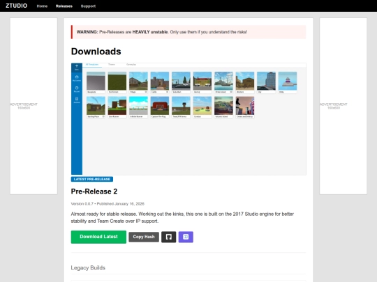 releases screenshot