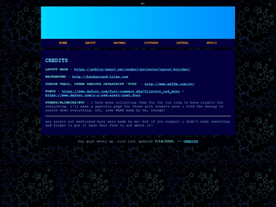 credits screenshot