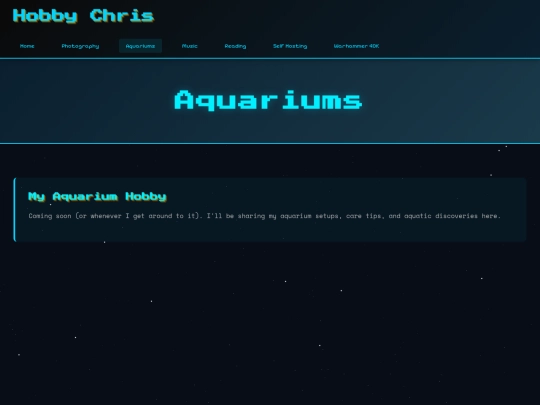 hobbies/aquariums screenshot
