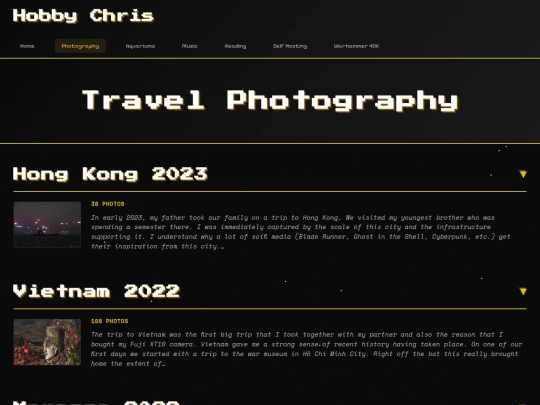 hobbies/photography/travel screenshot