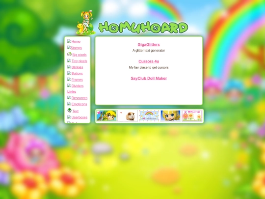 links screenshot