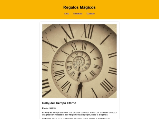 tienda-regalos/regalos/reloj-tiempo-eterno screenshot