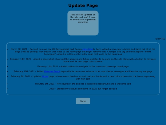 updates screenshot