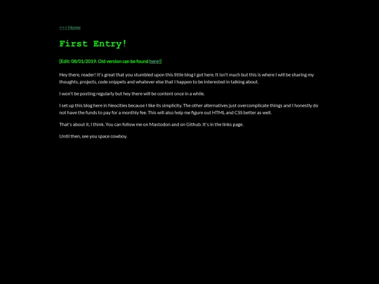 entries/1 screenshot