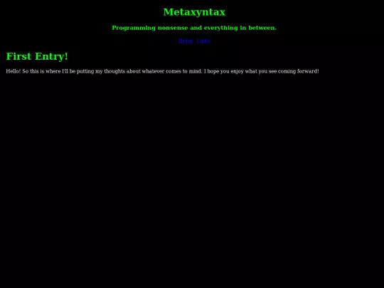 entries/firstentry screenshot