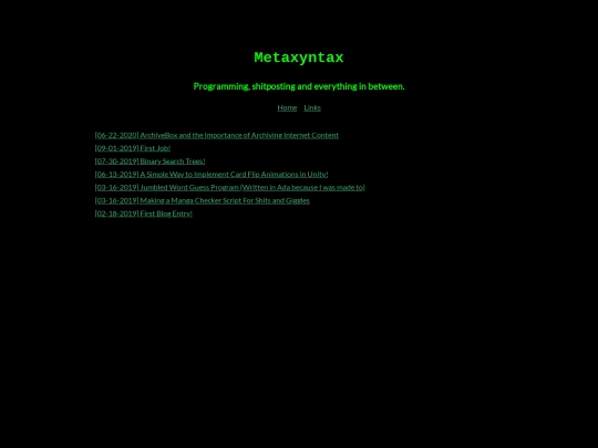 index screenshot
