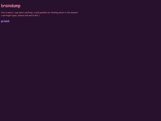 braindump screenshot