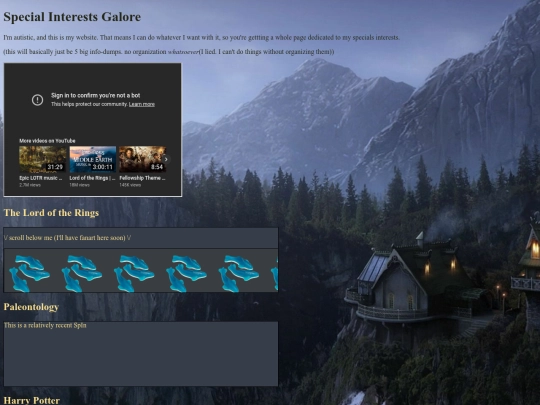 pages/specialinterests screenshot