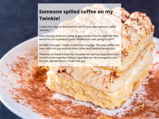 tiramisu screenshot